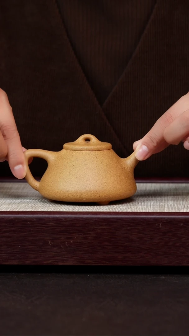 茶杯紫砂五彩段子冶石瓢