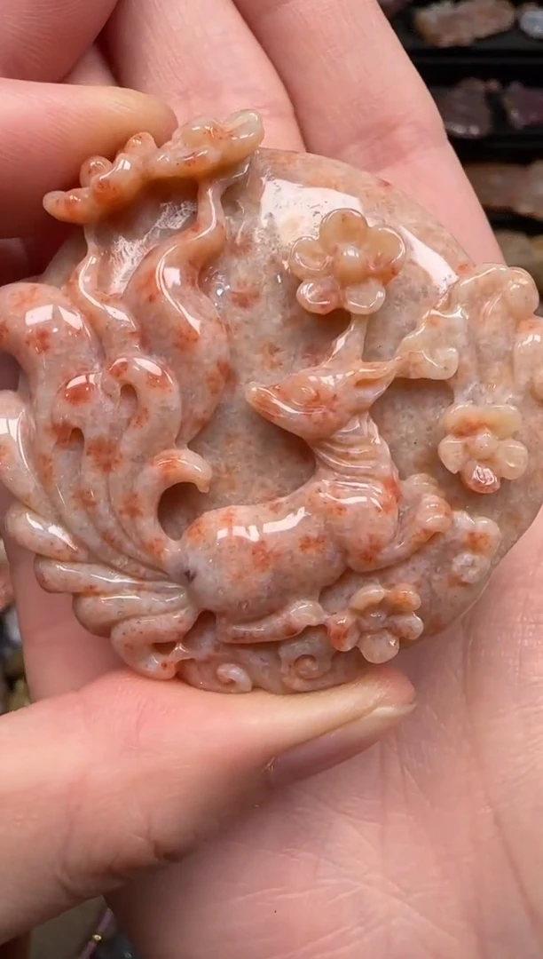 硅化珊瑚（珊瑚玉）未镶嵌颈饰551