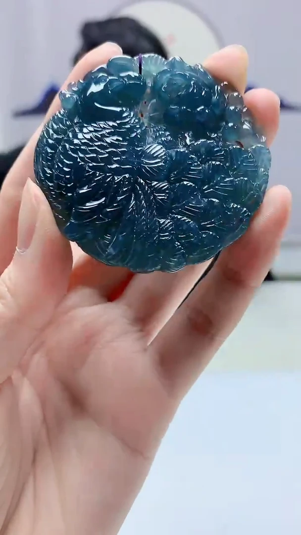 【闪购商品】定制翡翠未镶嵌5060zm-毛货挂件30凤凰