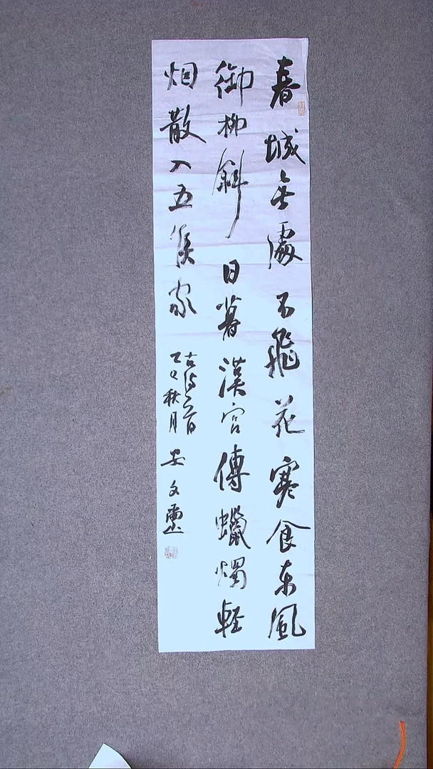 书法安文玺 甘肃武威138*34四平尺