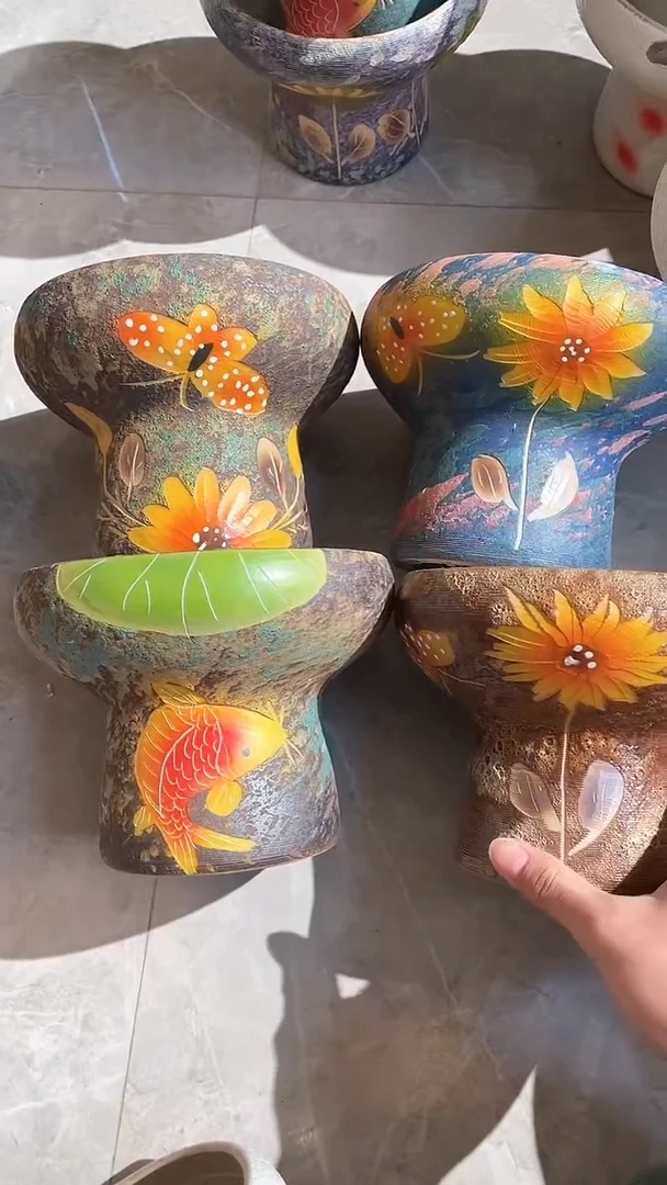 【闪购商品】摆件15-327口17高14  四个