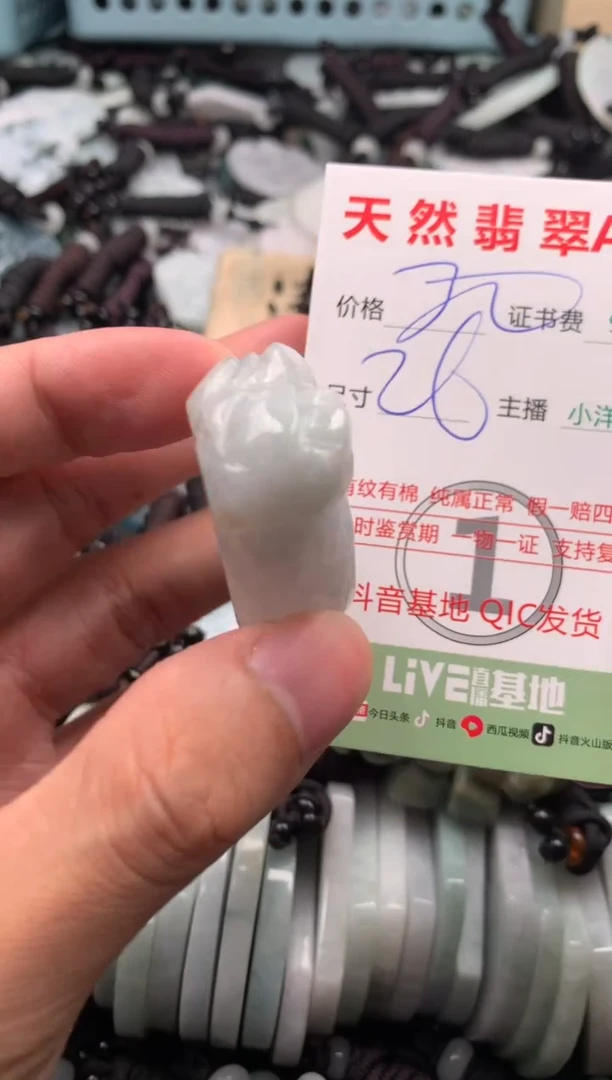 翡翠未镶嵌吊坠(不含链)1