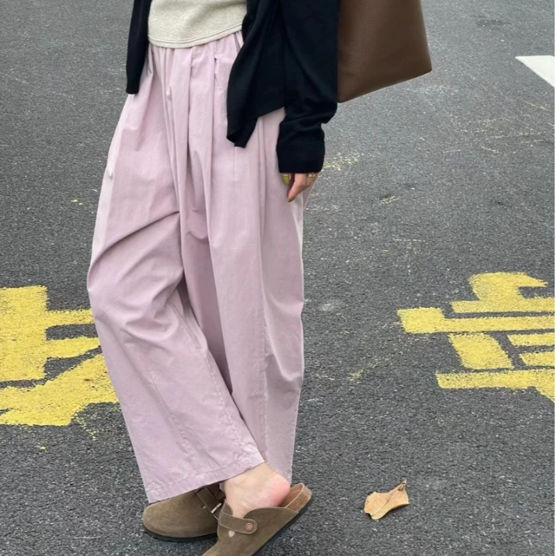 Hjie-【梨形快乐裤】韩国酵洗棉休闲慵懒风气球裤K1661