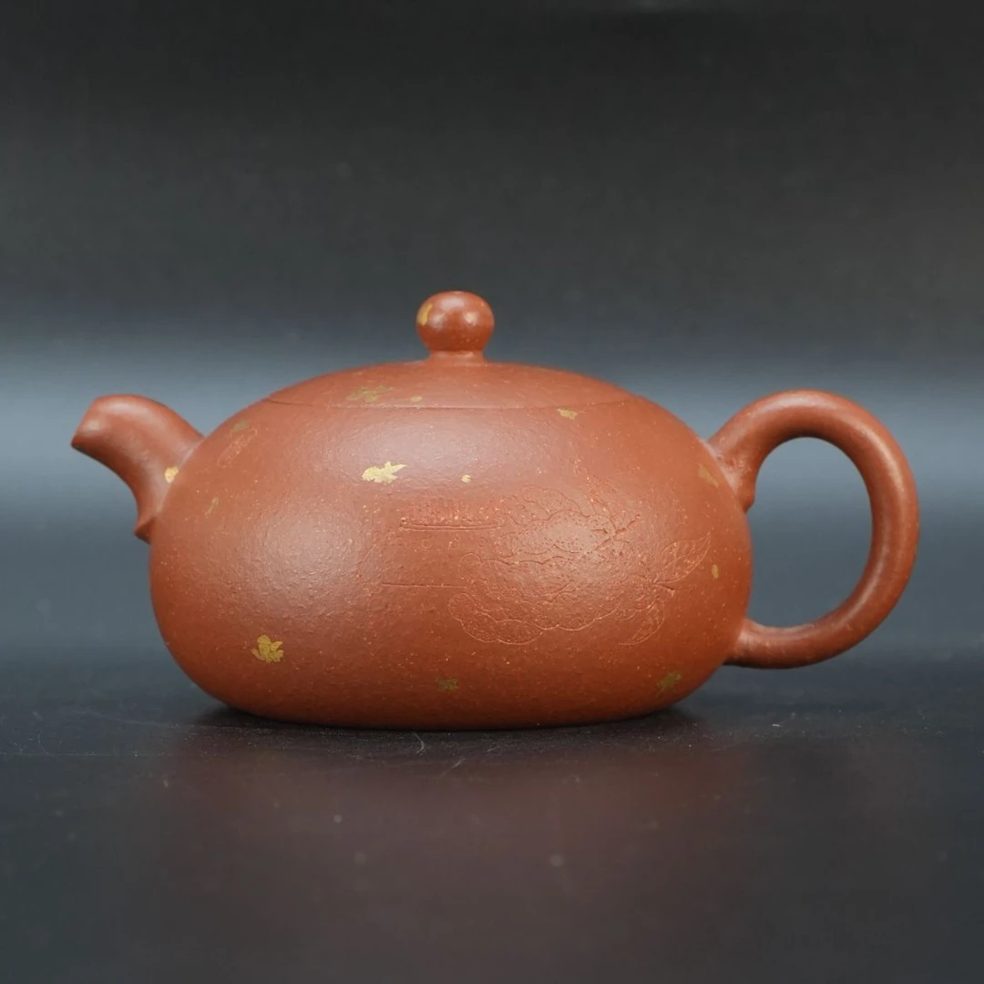 lot20724 830 周俊健 紫砂红降坡半月壶（150cc）