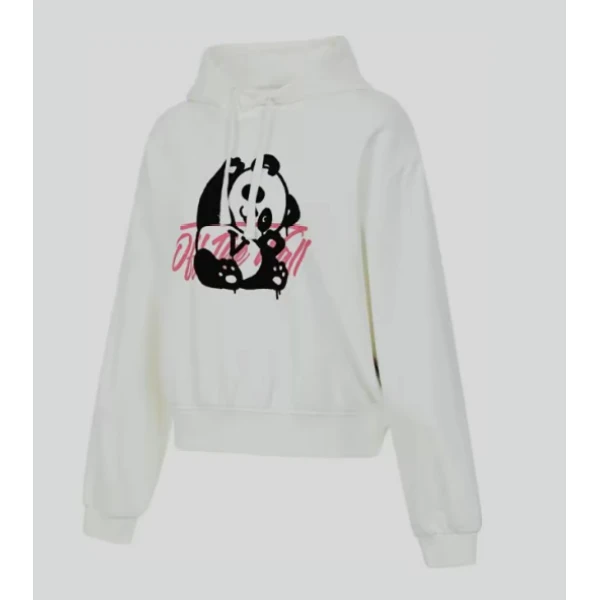 Vans 连帽套头长袖卫衣 女款 白色-VN000KFEFS8