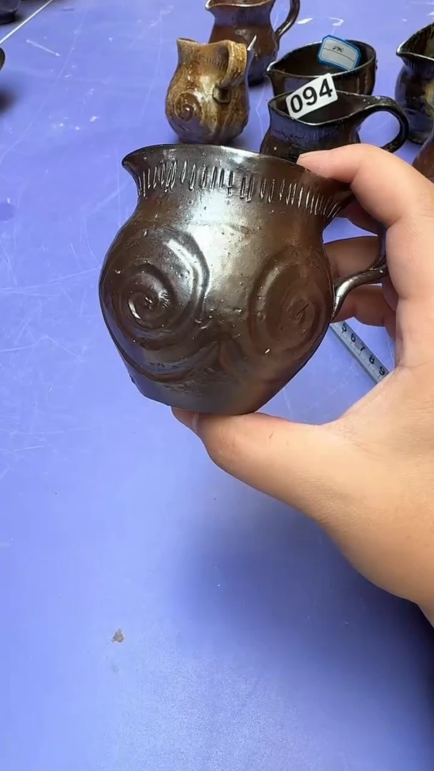 杯096号吴松制陶传统高温裸柴烧公道杯