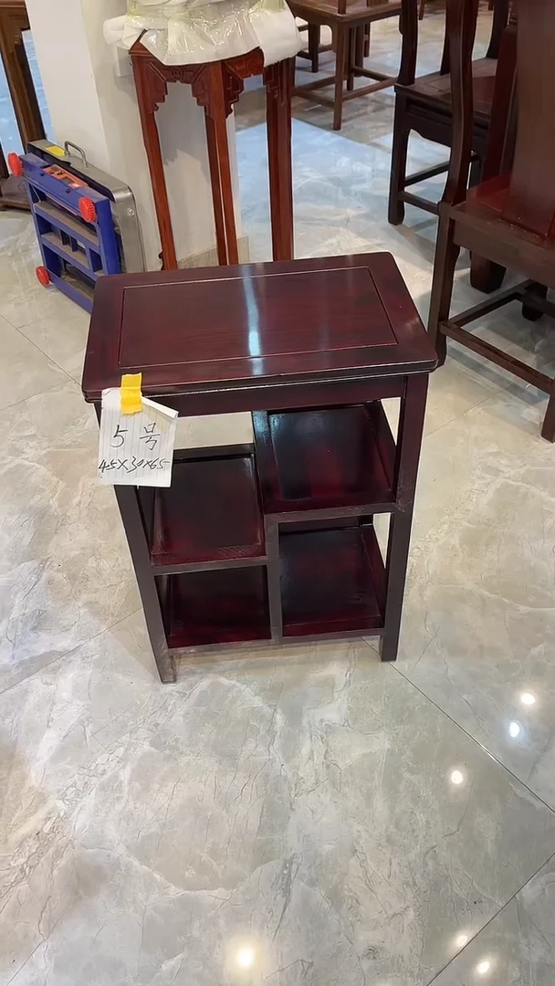 黑酸枝木类成套家具一*天置物架45*30*65