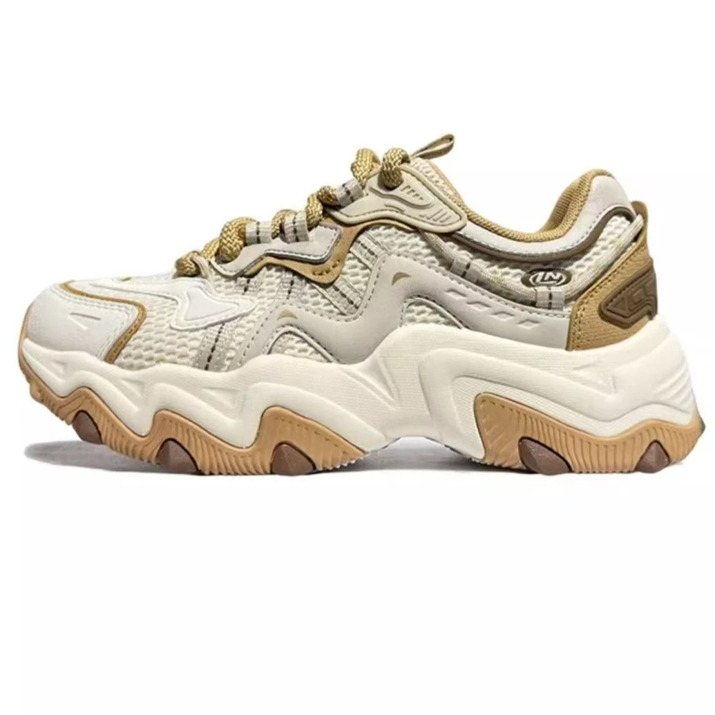 李宁猫爪LITE2休闲鞋女春秋新款增高显腿长舒适运动鞋AGCV425-4