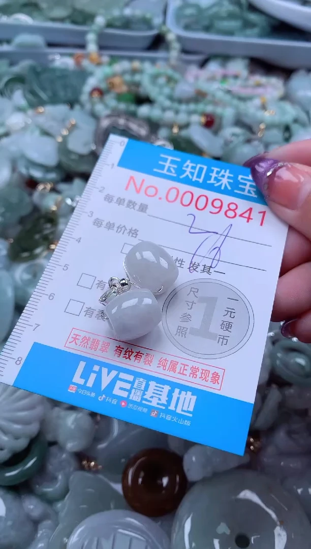 翡翠未镶嵌吊坠(不含链)9841