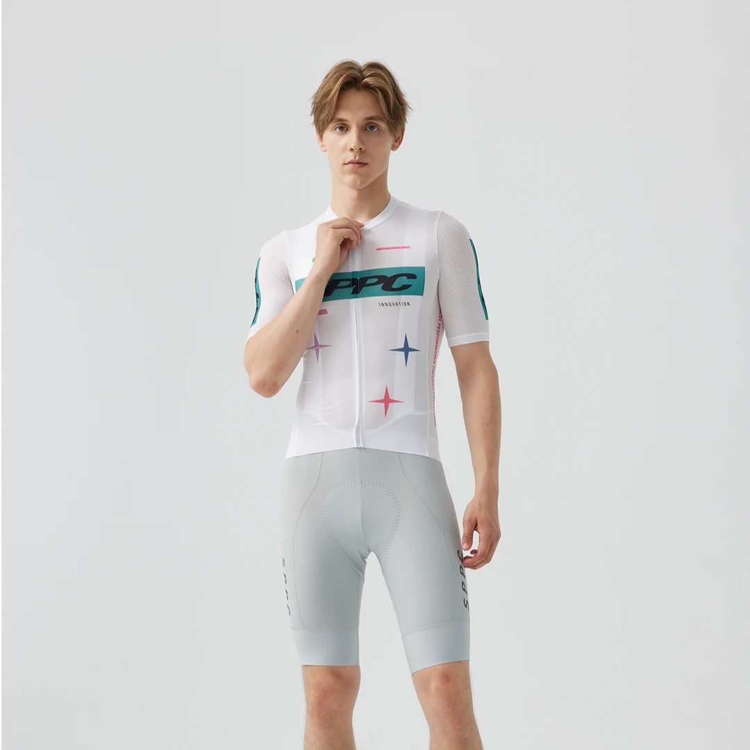 spexcel速湃sppc LAB意大利进口面料夏季防晒透气轻量短袖骑行服