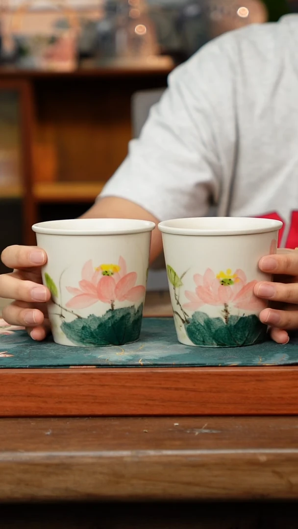 摆件夏日专享福利可乐杯凉水壶咖啡杯茶具（釉下彩）