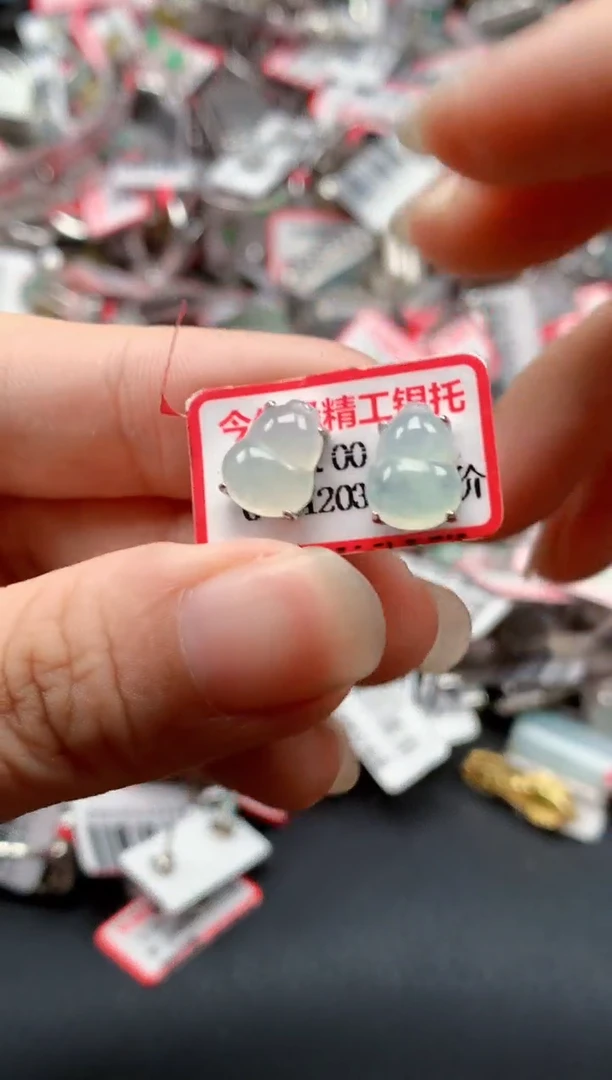 银S925镶嵌戒指翡翠天然A货缅甸翡翠