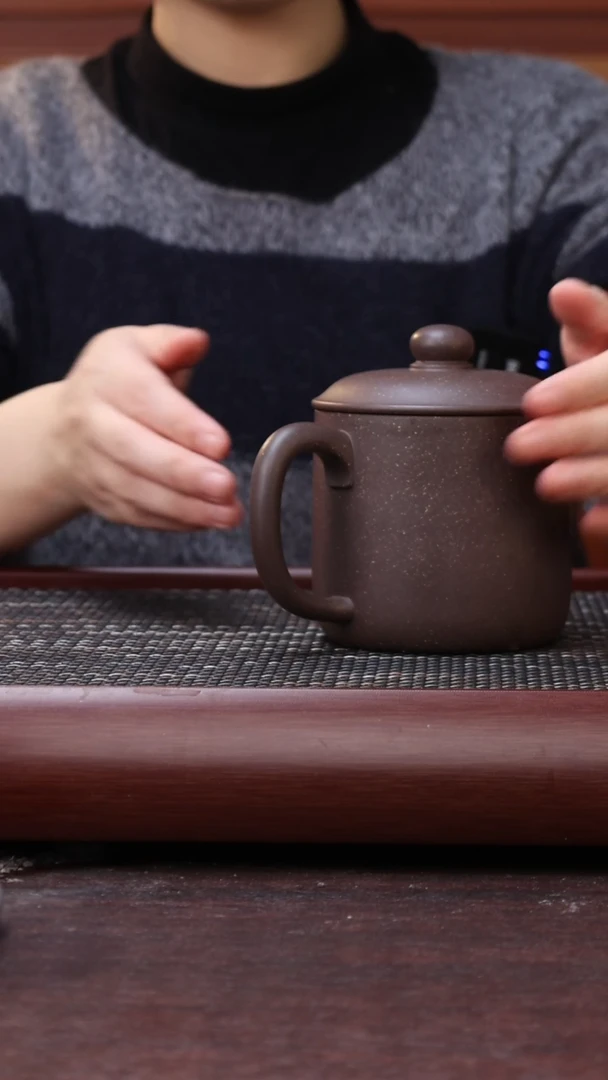 【闪购商品】紫砂茶杯大水潭天青紫泥