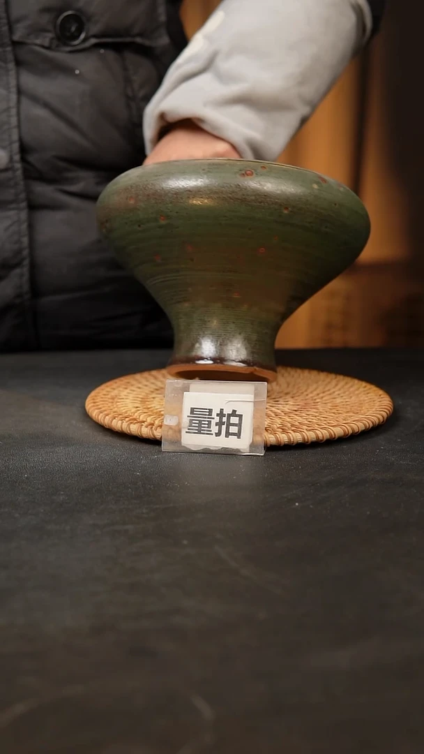 【闪购商品】瓷片泥泥手工花盆口15高12