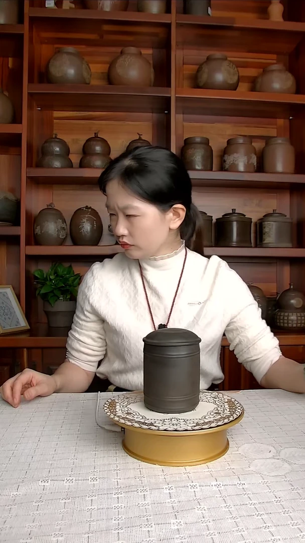 坭兴陶柴烧小罐纯手工