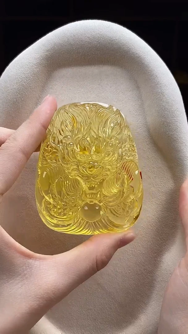 琥珀颈饰未镶嵌吊坠