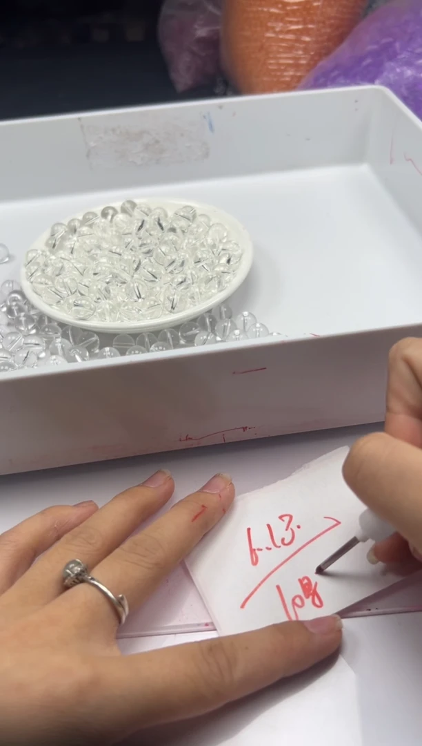 未镶嵌颈饰水晶w188白水晶10mm*20颗