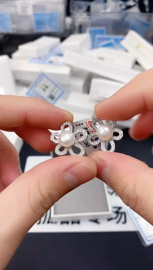 未镶嵌耳饰淡水珍珠ED1020