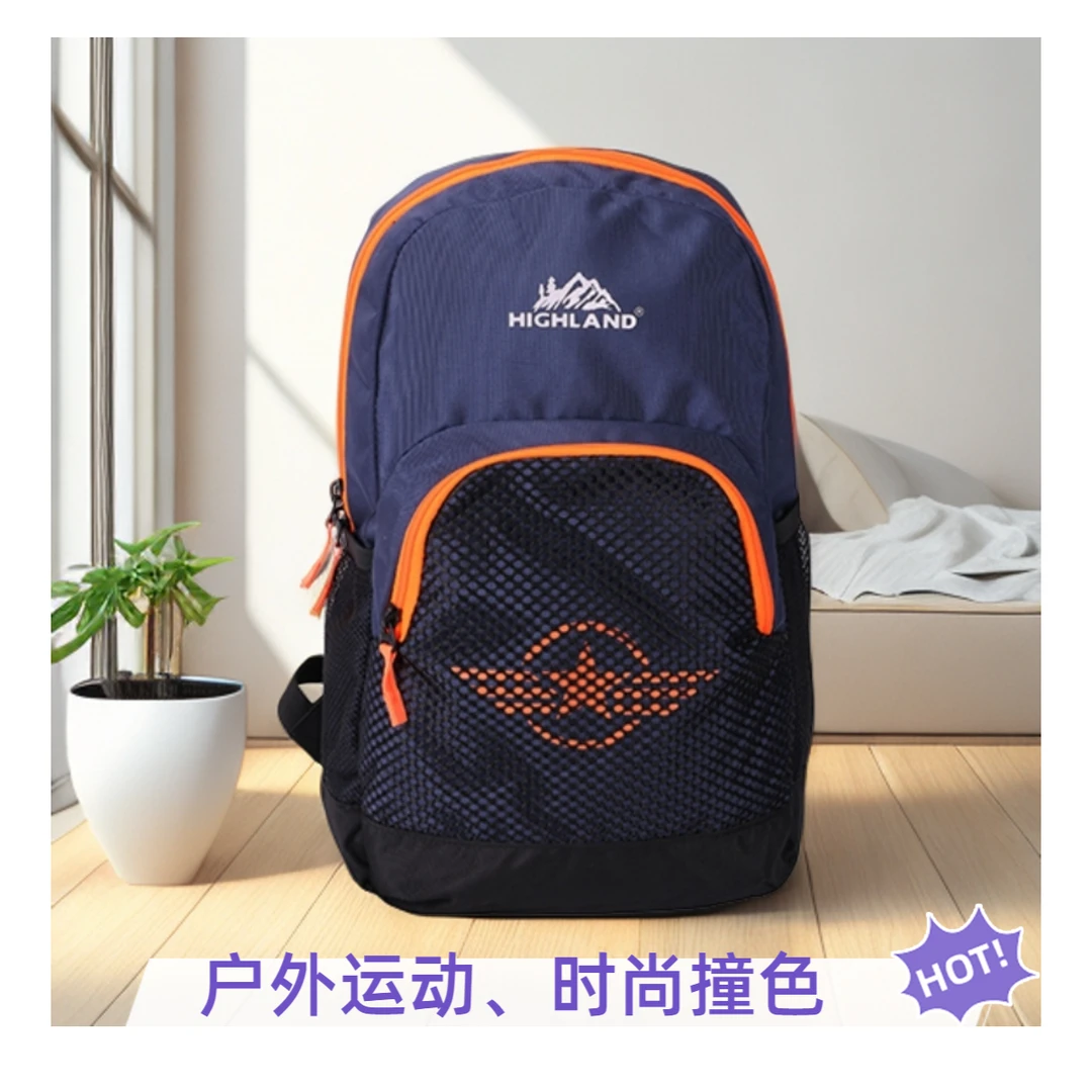 外贸休闲双肩背包户外运动包大容量防泼水1-3年级学生书包小学生