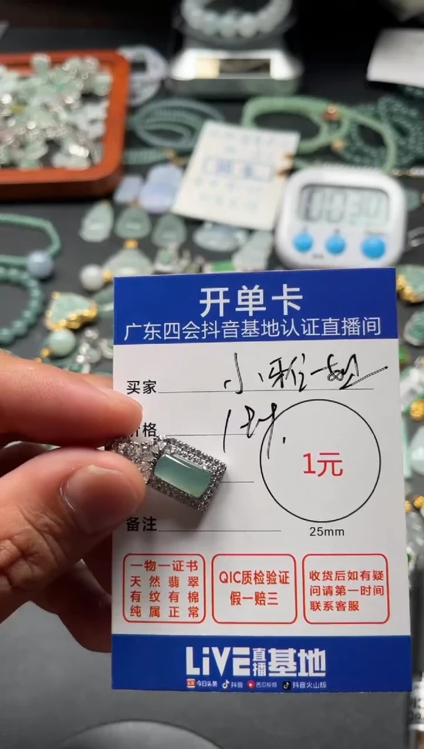 翡翠未镶嵌颈饰挂件