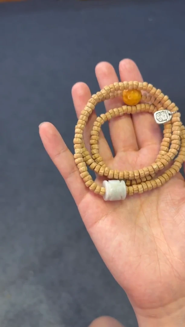 颈饰未镶嵌翡翠 5mm百香籽药片三圈锁骨链