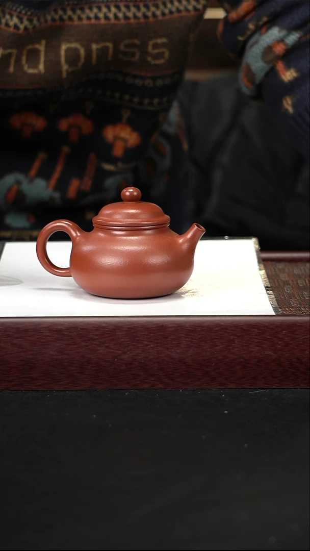 茶壶紫砂zq朱泥容天