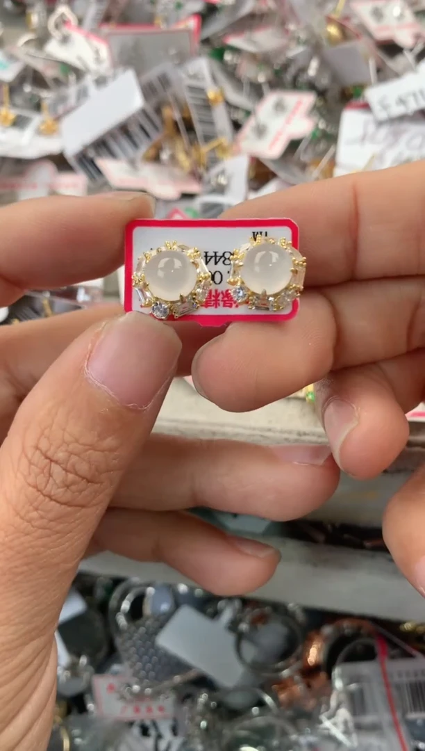 银S925镶嵌戒指翡翠666                3