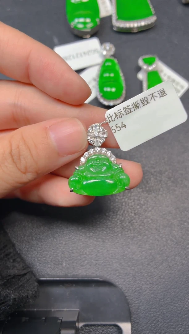 颈饰银S925镶嵌翡翠1