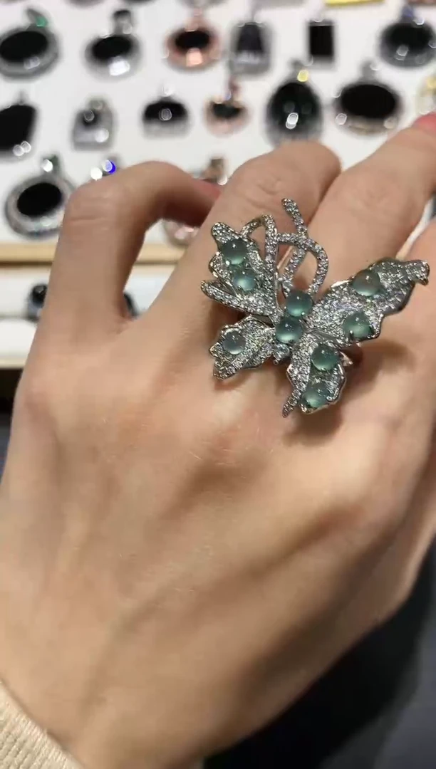 【闪购商品】翡翠戒指未镶嵌2多人多样性随机发货1件