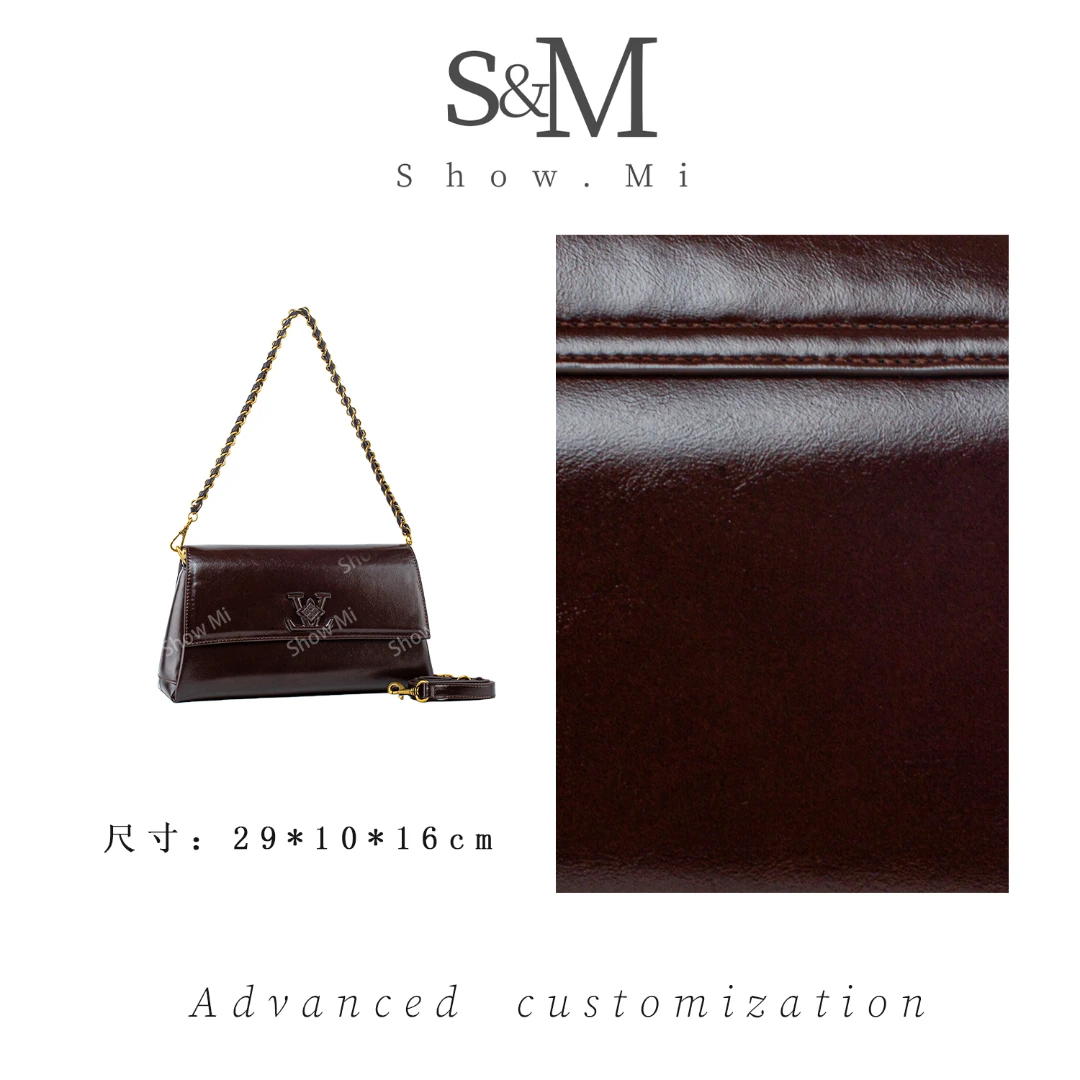 【Show Mi】QYX-81778-巧克力-轻奢小众时尚百搭女士包包sm