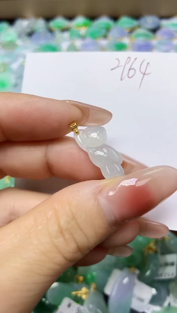 翡翠未镶嵌颈饰 天然缅甸翡翠A货
