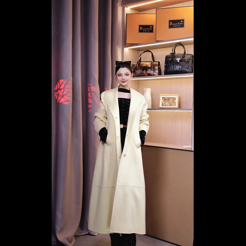 冬季双面羊毛大衣