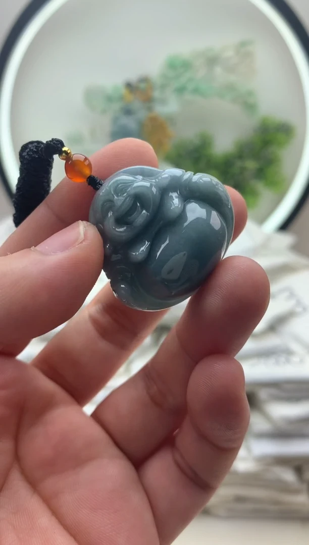 颈饰未镶嵌翡翠佛公