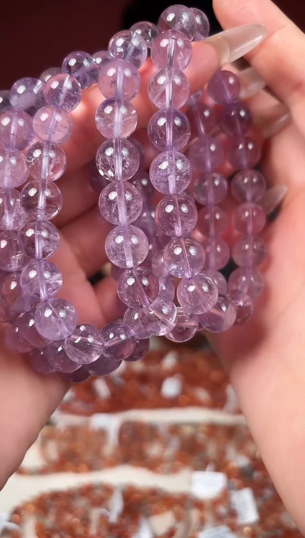 水晶手链未镶嵌奶爸专属141号紫水10mm左右手串多样性发其一