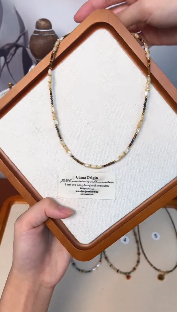 项链钛钢石英质玉1号