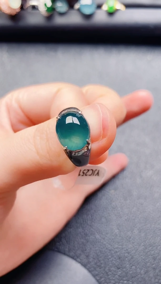 银S925镶嵌戒指翡翠1111