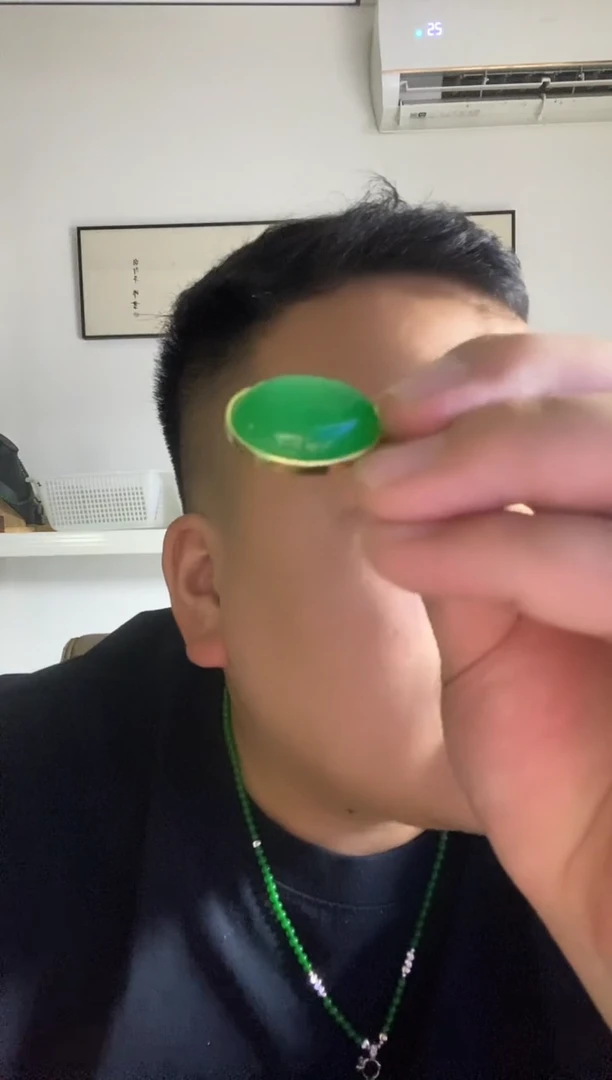 翡翠14K金镶嵌颈饰53蛋面