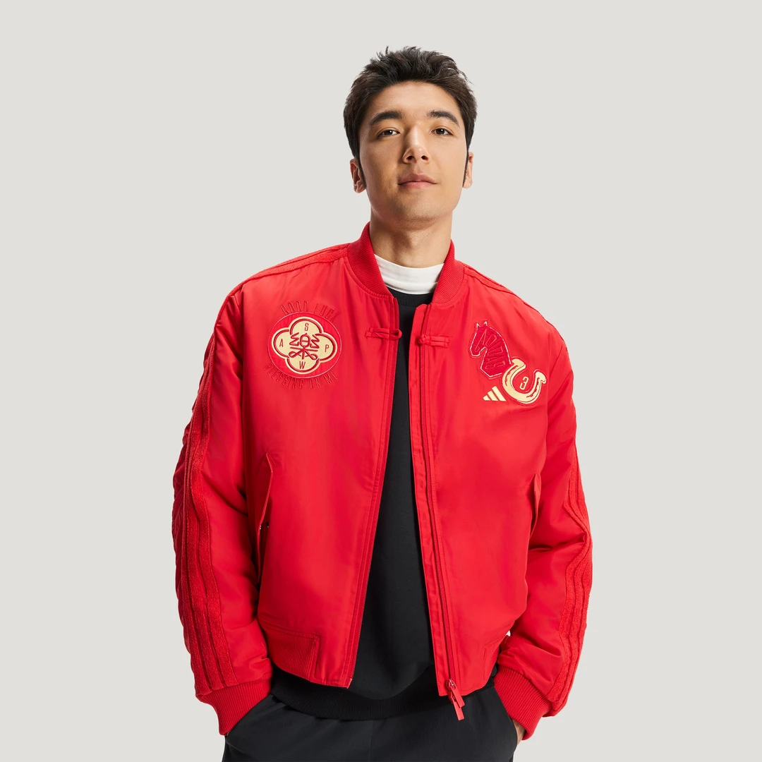 Adidas PADDED BOMBER 新年款飞行员挺阔休闲夹克外套KQ5094
