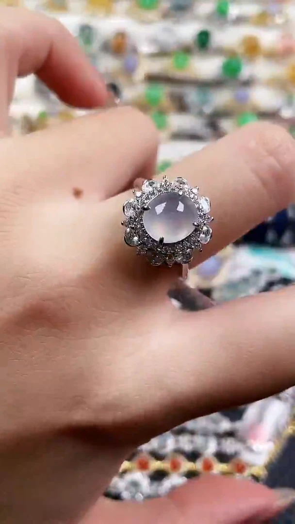 银S925镶嵌戒指翡翠72