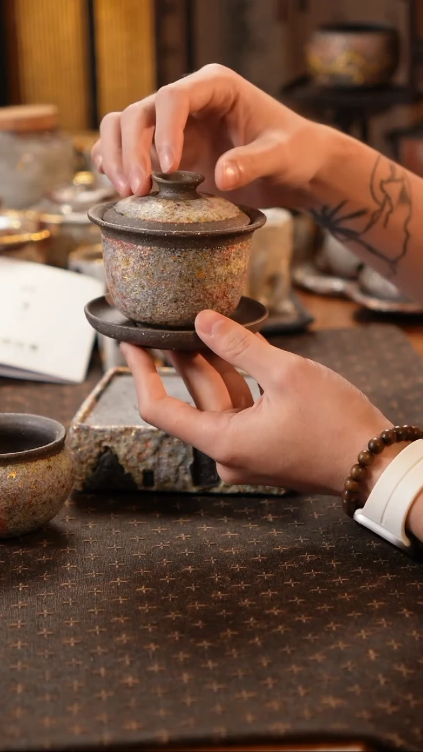 直播福利品三才盖碗单个