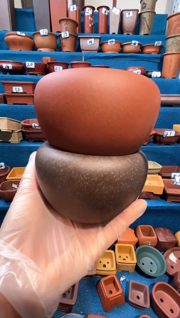 【闪购商品】紫砂紫砂花盆9*6.5