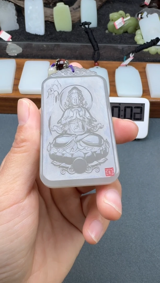 颈饰未镶嵌和田玉2