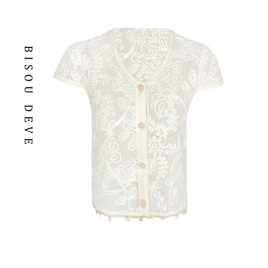 【商场同款】雅韵钩花上衣MA07018313