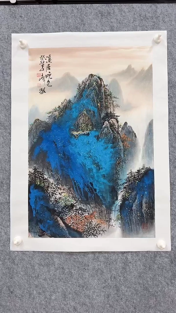 国画李文峰2.8平尺花鸟