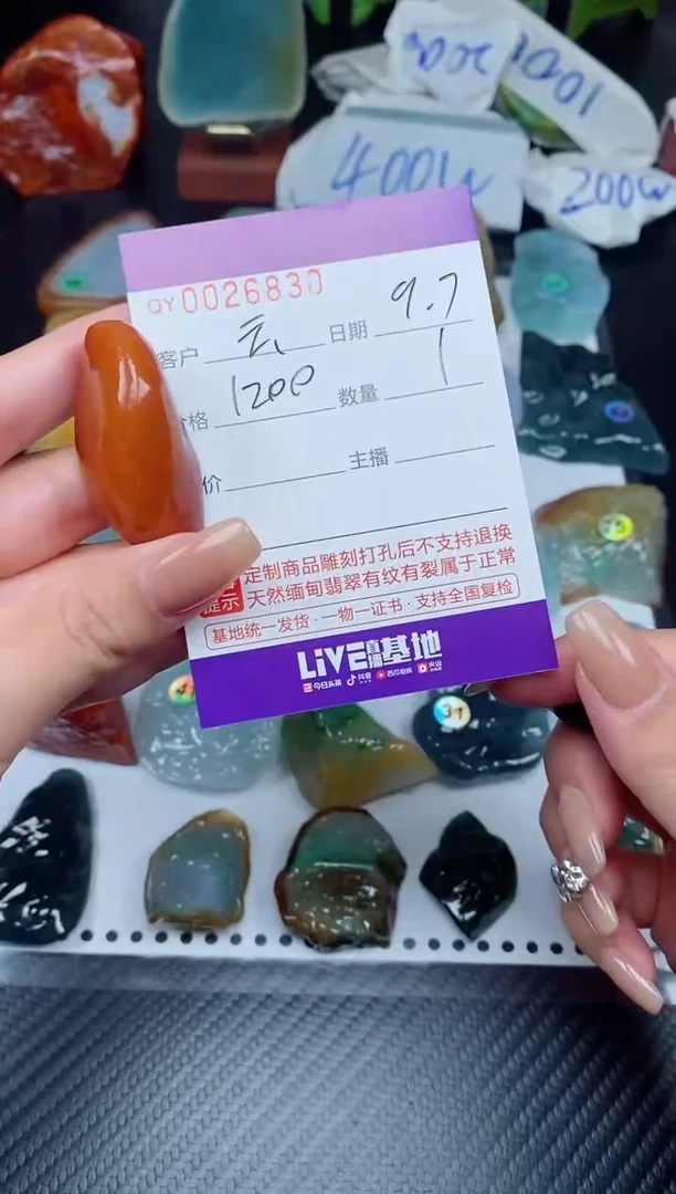吊坠(不含链)未镶嵌翡翠云*00026830