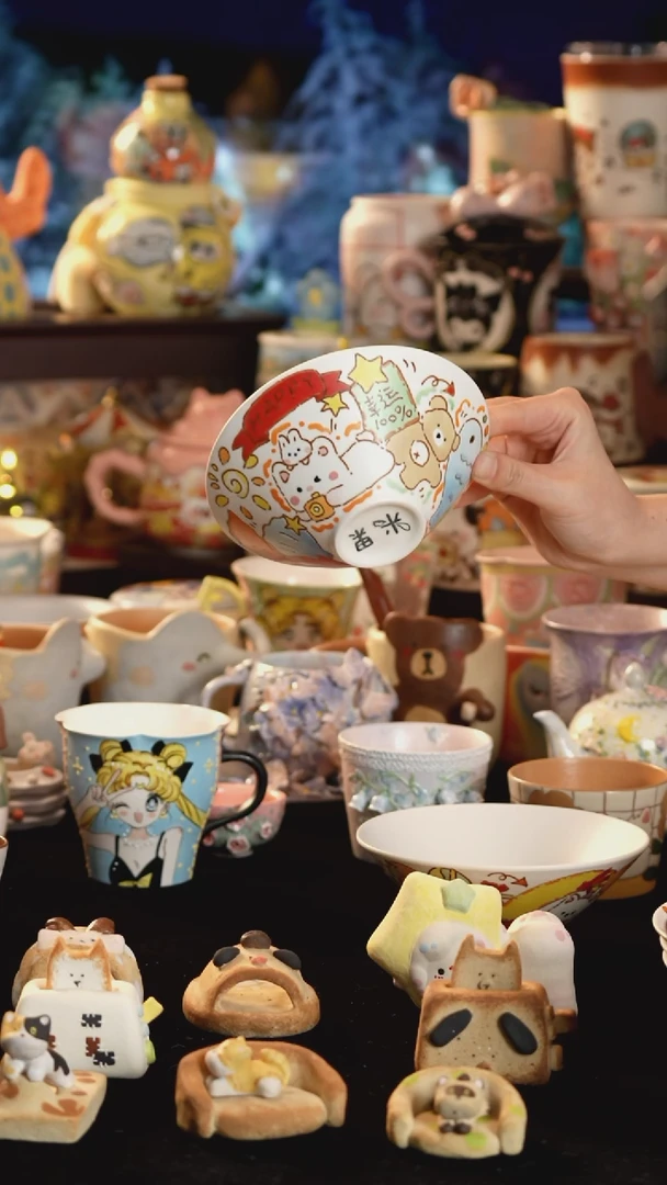 其他陶景德镇釉下彩手绘设计师款陶瓷