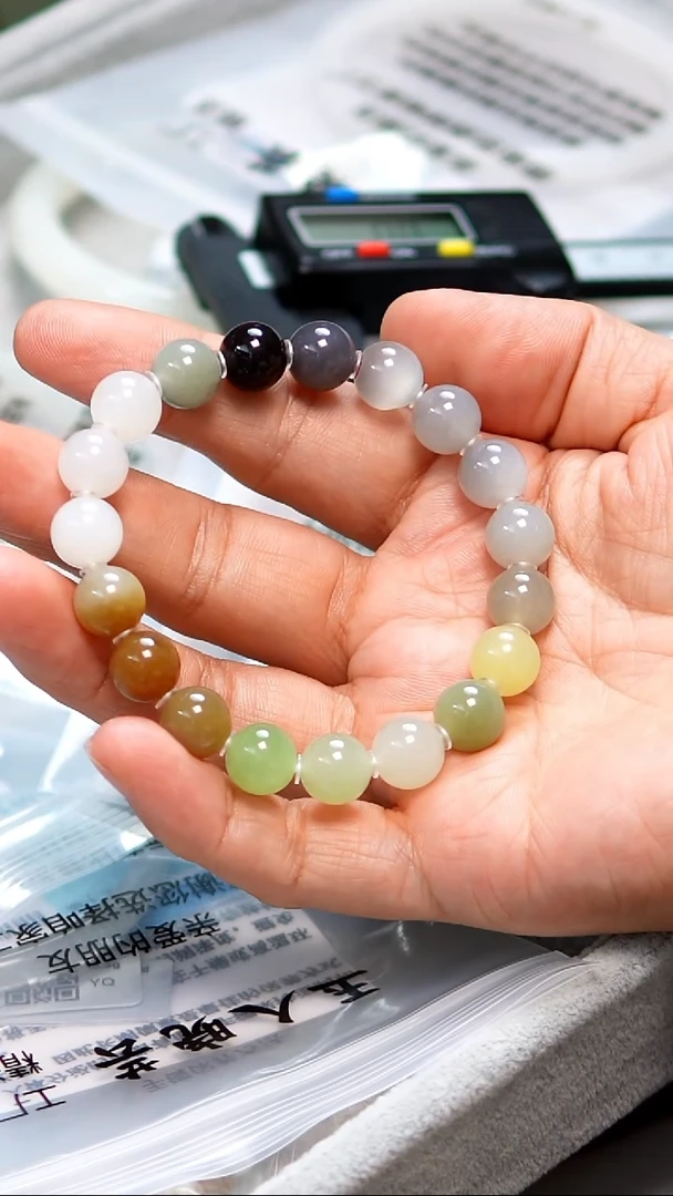 手串未镶嵌和田玉10mm多宝手串
