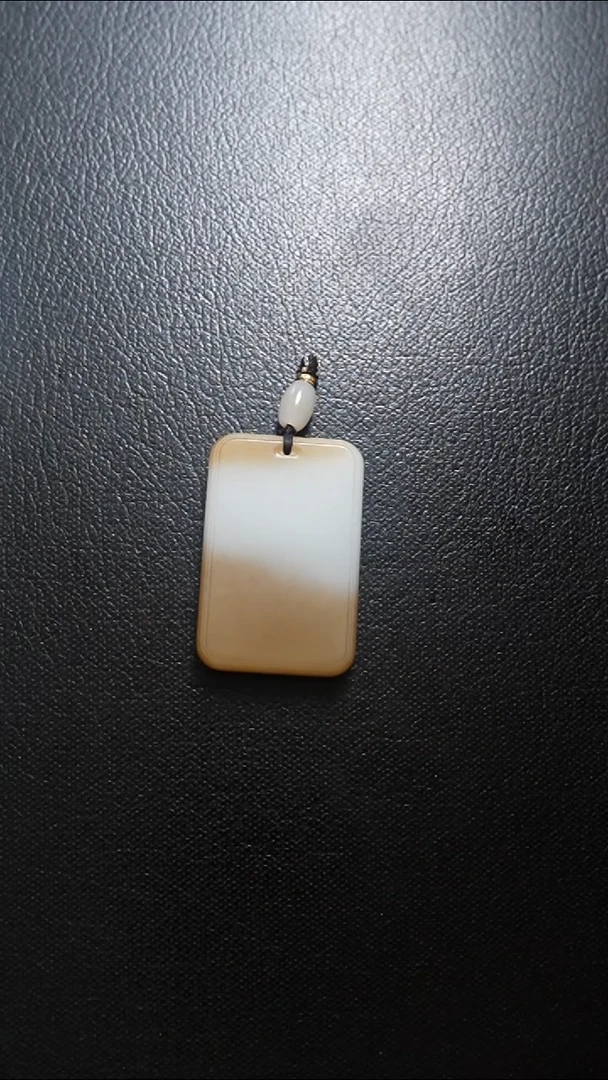 颈饰未镶嵌和田玉无事牌