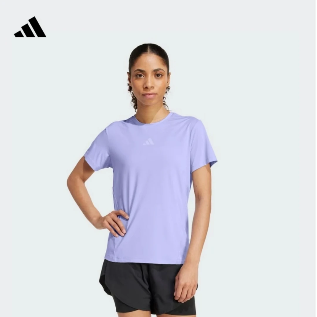 adidas/阿迪达斯女子速干凉感透气运动上衣圆领短袖T恤 JZ6280