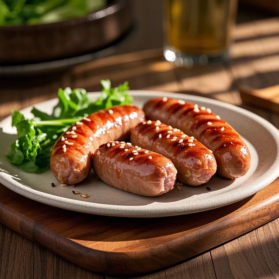 龙喜华爆汁黑猪肉烤肠1.6公斤32根原味纯肉儿童早餐香肠美味肉肠